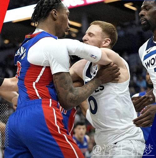 森林狼逆转活塞 爱德华兹25+6 冲突导致7人遭驱逐 森林狼逆转活塞 爱德华兹25+6 冲突导致7人遭驱逐